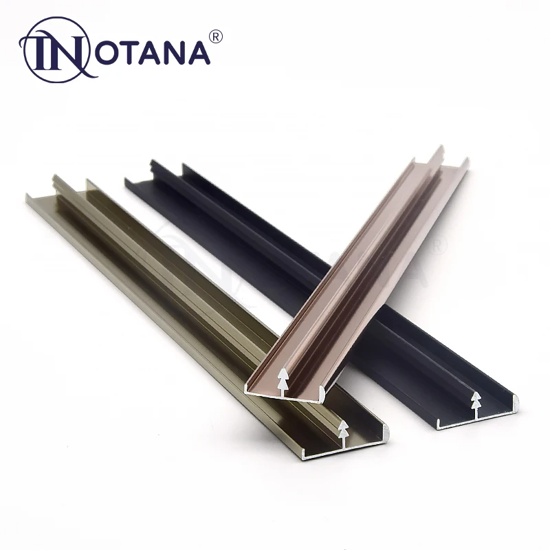 Aluminium decorative profiles aluminium metal T shape table furniture edging trim strips