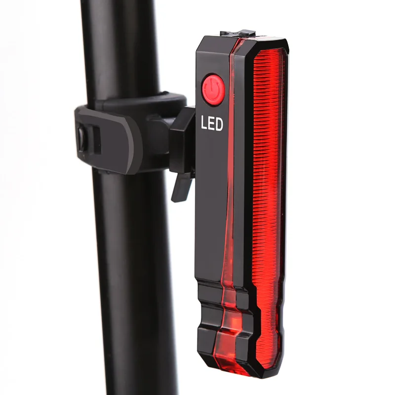 Folding Laser Bike Light Front Rear Safety Warning Bicycle Light USB Rechargeable Bike Tail Rear Light Waterproof Cycling Lamp