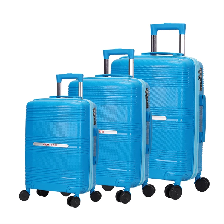 
Hot Sale Travel hard shell suitcase pp luggage set 