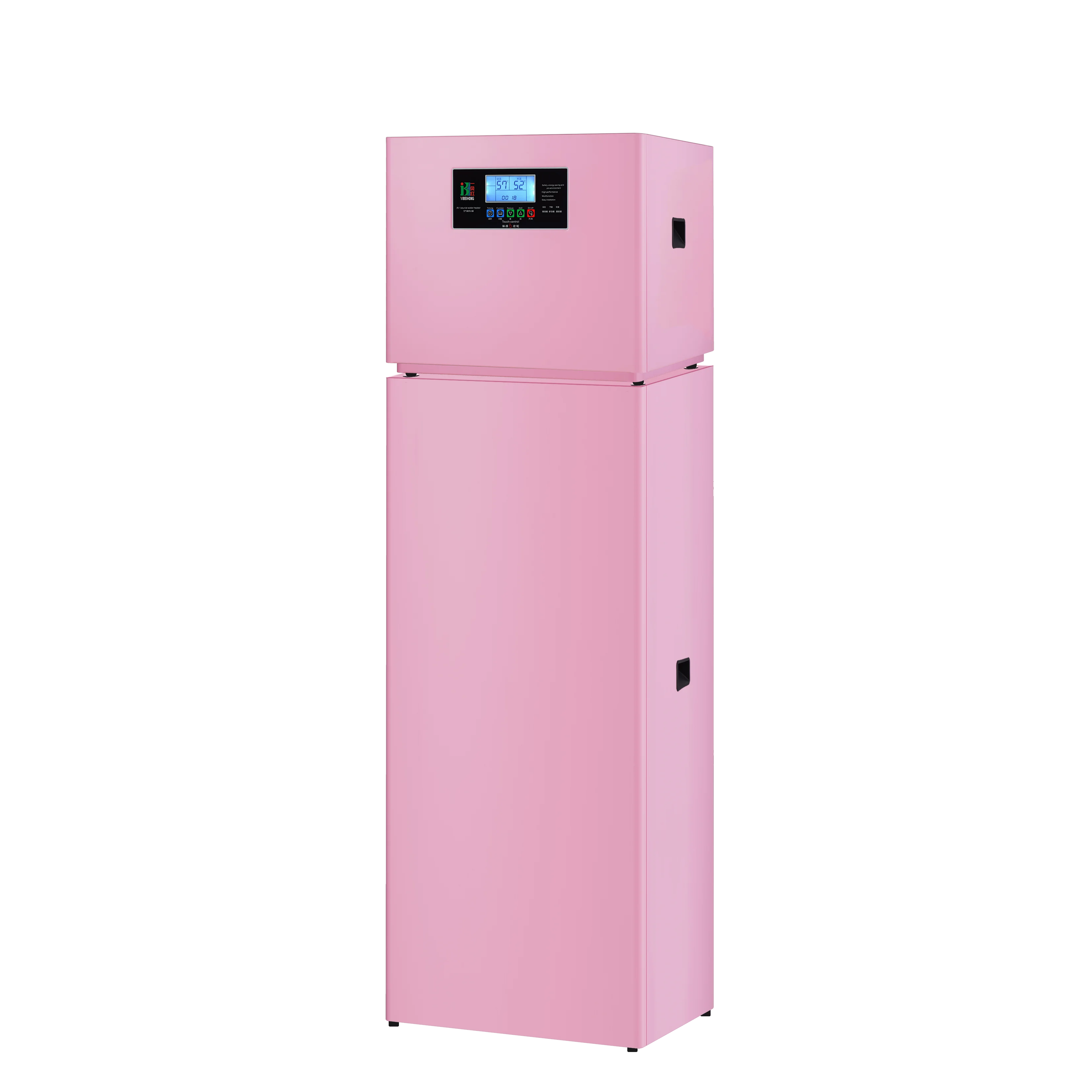 Air source heat pump water heater for private residences dedicated to humidified air
