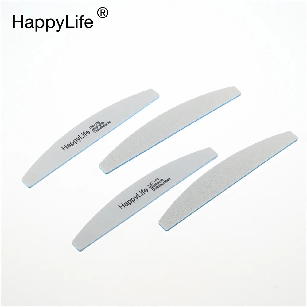 HappyLife OEM индивидуальное изготовление от производителя или без торговой марки высокого качества Полумесяца; Японские народные сандалии «Зебра пилка для ногтей пс доска пилочки для ногтей, наждачная бумага