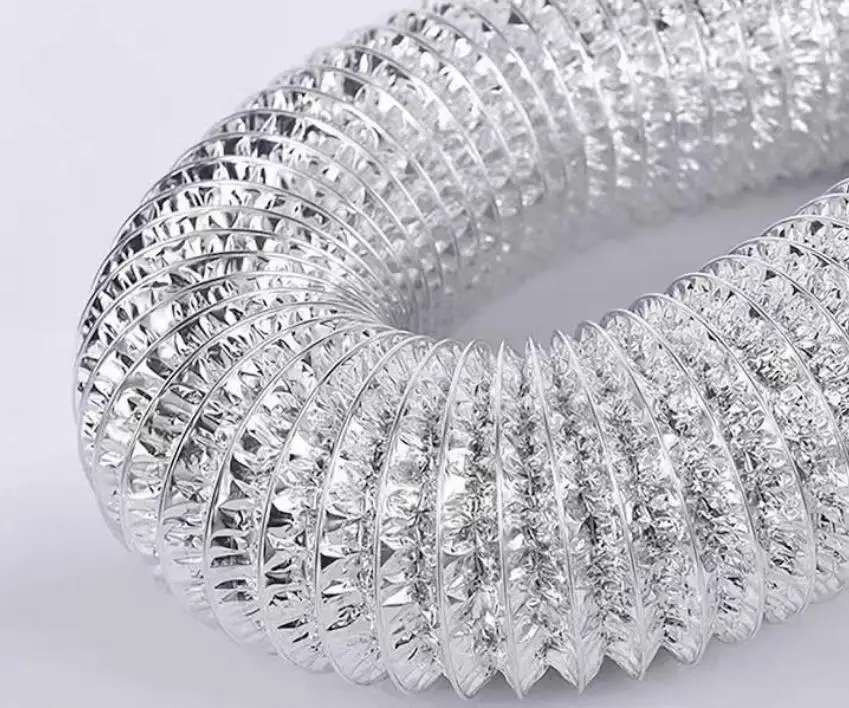 Quality Assurance Central air conditioning ventilation duct PVC double-layer composite pipe PVC aluminum foil ventilation hose