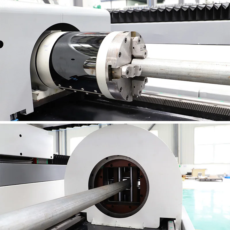 Fiber laser cutting machine 1000W 2000W metal plate sheet pipe tube laser cutter machine
