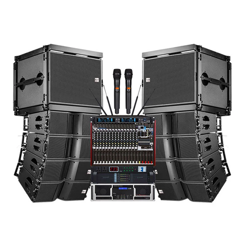 Ava Professional outdoor music double  sound system 12 inch line array speakers sound system outdoor line array speakers