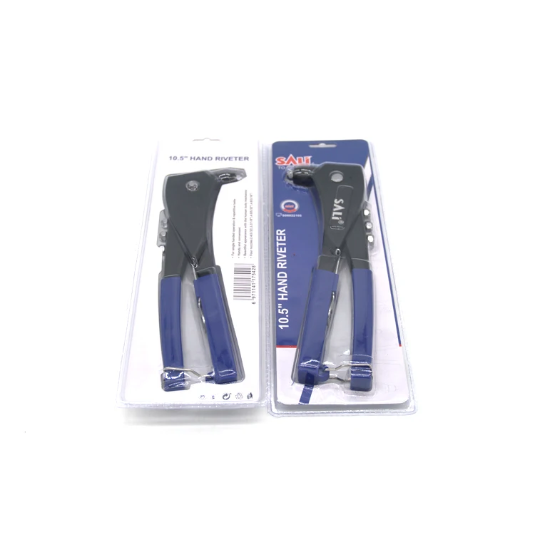 SALI 10 inch labor-saving manual hand riveter gun, high-hardness aluminum alloy riveter gun holder rubber handle riveter