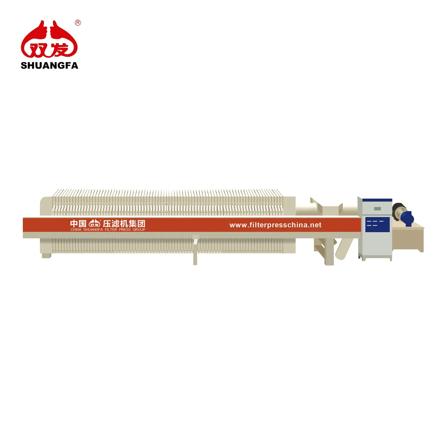 High Pressure Filter Press for Clay Slurry/Glass Polishing Water/Washing Sand Factory