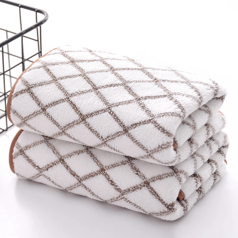 Manufacturer direct selling super  soft Microfiber square towel bath towelCoral velvet towel