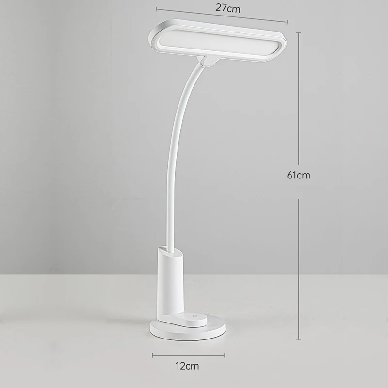ABS Clip Light Flexibility Hose Dimming Table 3 Colors Reading Desk Lamp