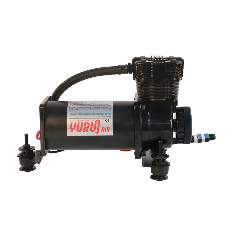 2022  low noise air ride pump 12V  suspension compressor 200 PSI air lift compressor with air filter