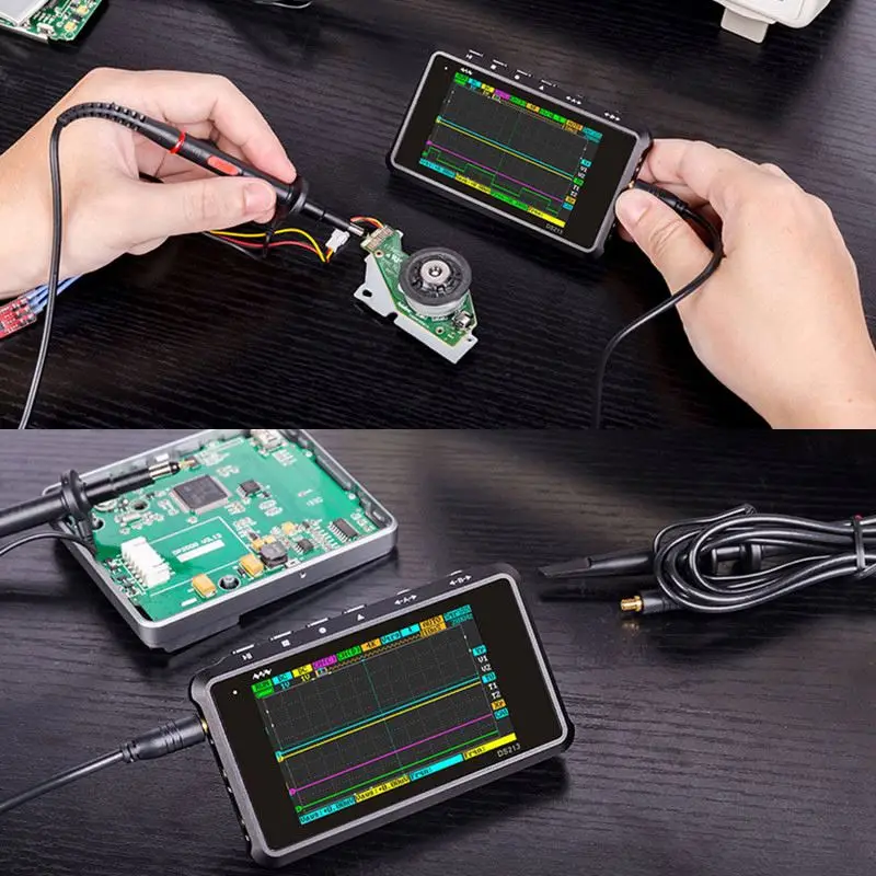 DSO203 обновления DS213 4 канала 100 мс/с MINI Nano DSO213 профессиональный портативный цифровой осциллограф DSO