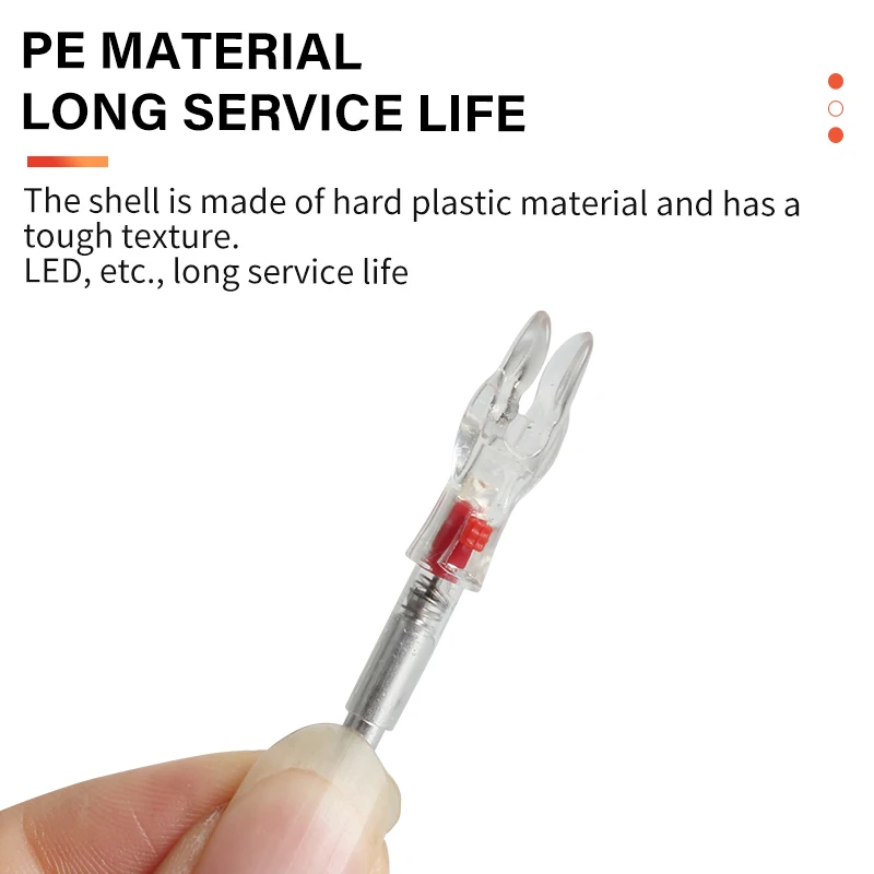 SPG Archery Arrow Nock Lighted LED Automatically Replaceable Batteries 3 Pack Hunting Fit ID 4.2 mm Pins Pure Carbon Arrow Shaft