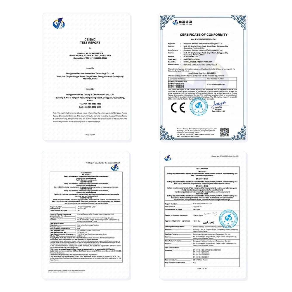 Kaiweets  Clamp Multimeter 4000 Counts Digital Clamp Meter with Non Contact Voltage Connector Clamp Meter Wholesale and Retail