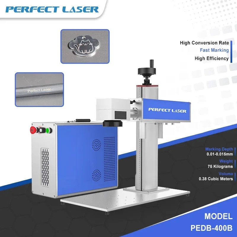 Perfect Laser-20W 30W 50W 100W Plastic Jewelry Copper Aluminum Metal Fiber Laser Engraver Marking Marker Etching Machines Price