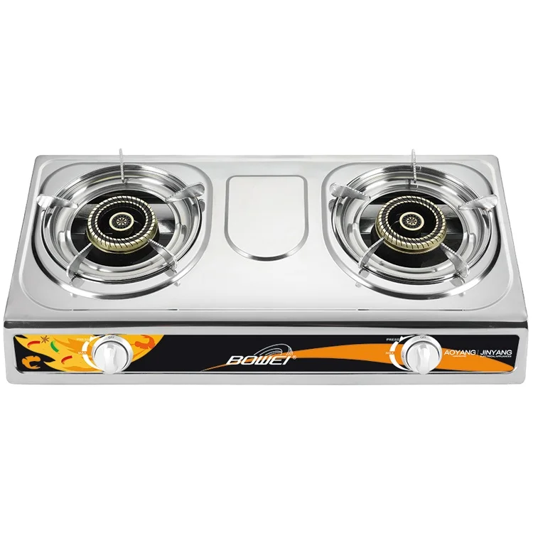 Hot electroplating pot rack roof part 2 burner gas stove table stainless steel plating pot