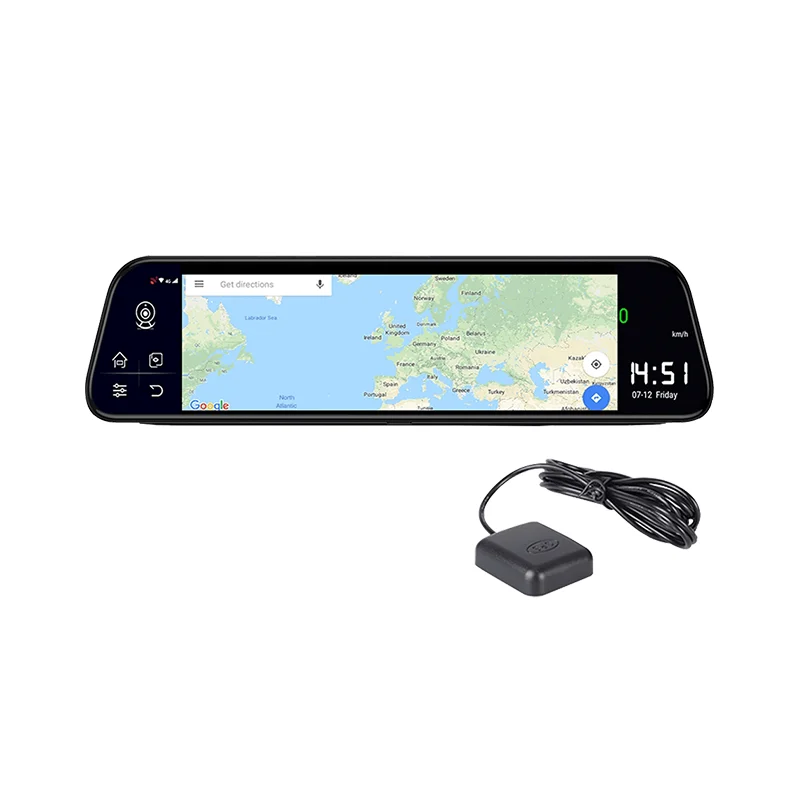 
2021 new android 1080p car dash cam vehicle blackbox dvr drive recorder camera 10 inch auto dashcam car black box 