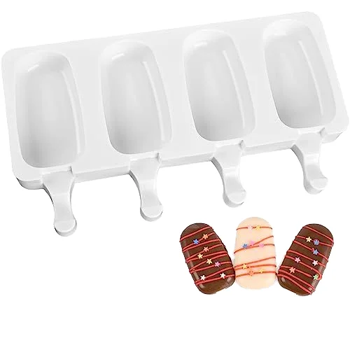 Hot Selling Fashionable Reusable Frozen Novelty Diy Mini Stick Chocolate Ice Cream Mould Popsicle Mold