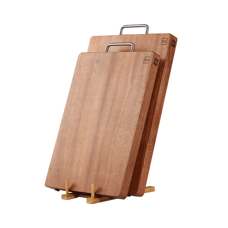 Imported Ebony Wood Material Bpa Free Melamine Free Lfgb Food Safe Meat Cutting Board With Anti-Slip For Kitchen Chopping Blocks