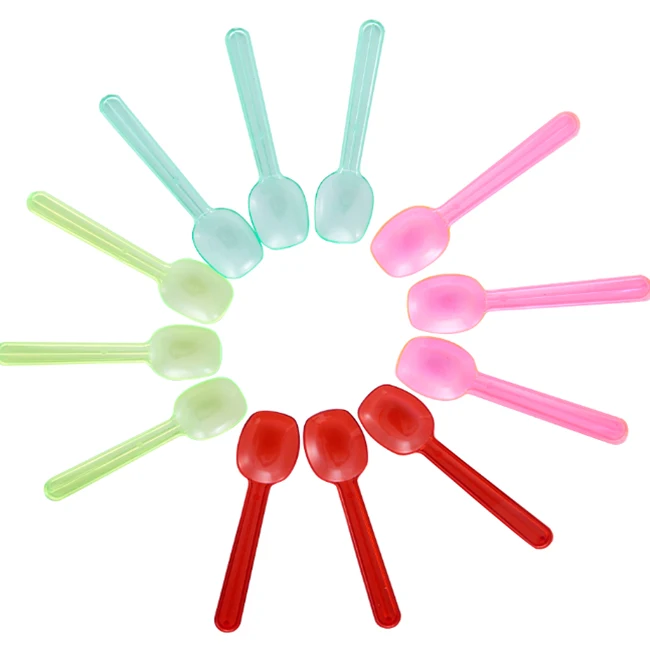 Hot Sale Wholesale Multi-Color Thicken Easy Use Hard Ice Cream Spoon