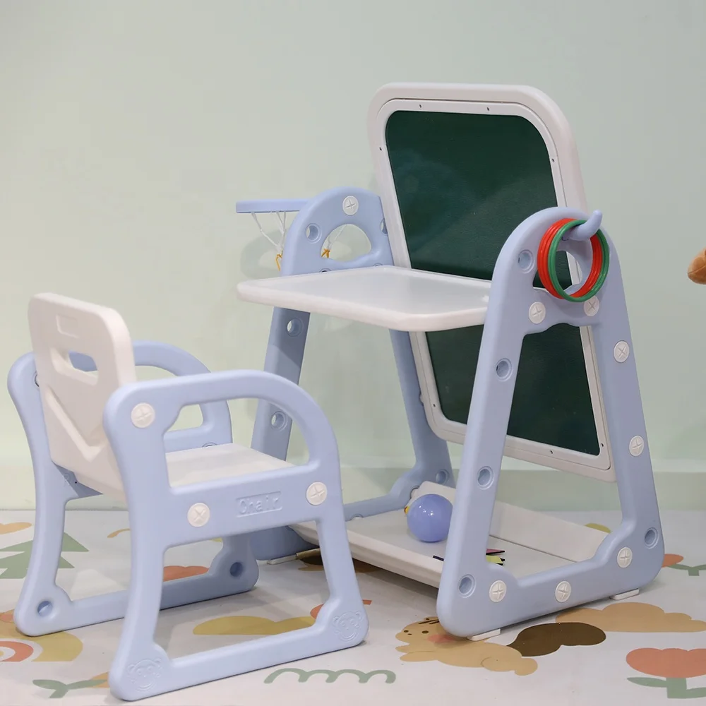 Artist Kids Magnetic Drawing Board With Tables Chairs