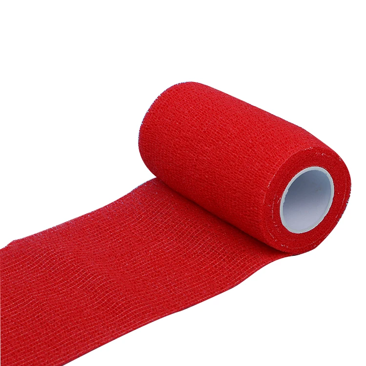 Colorful non-woven elastic veterinary horse Vet wrap bandage without
