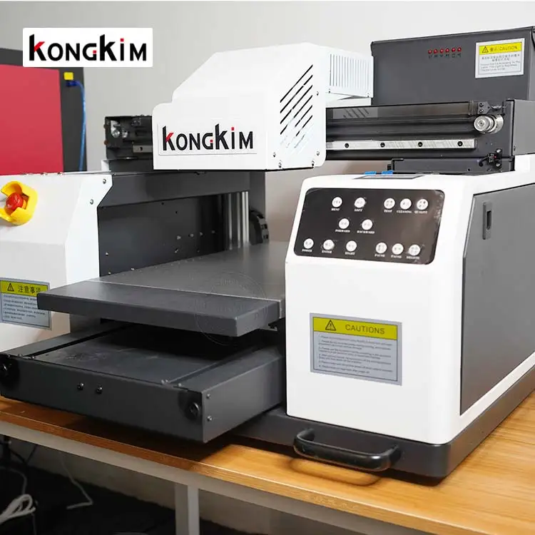 KONGKIM 3042 UV Flatbed Printer A3 UV DTF Printer Label Sticker printing Dual XP600 Printhead