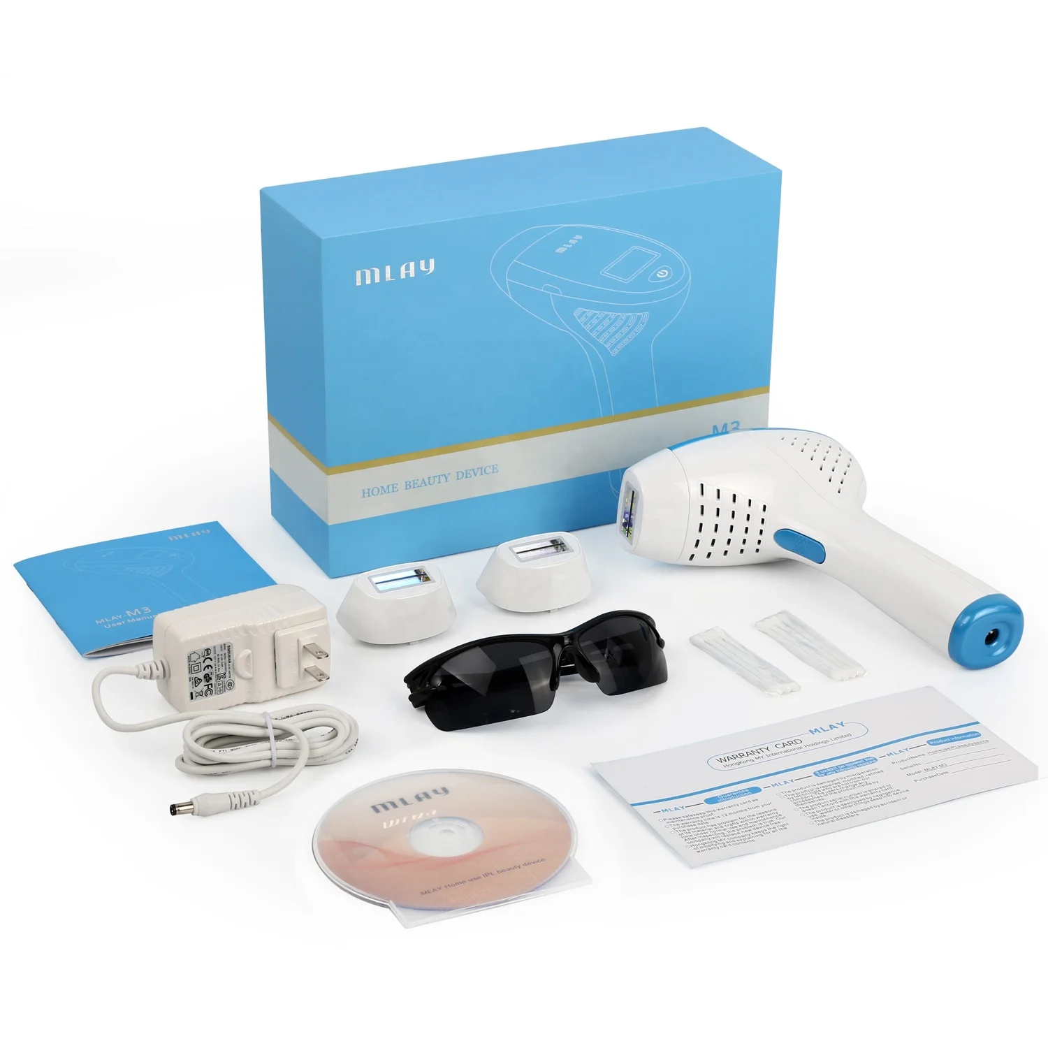 
MLAY 3 in 1 professional best portable ipl device hair removal home use / mini ipl hair removal machine with 3 functions 