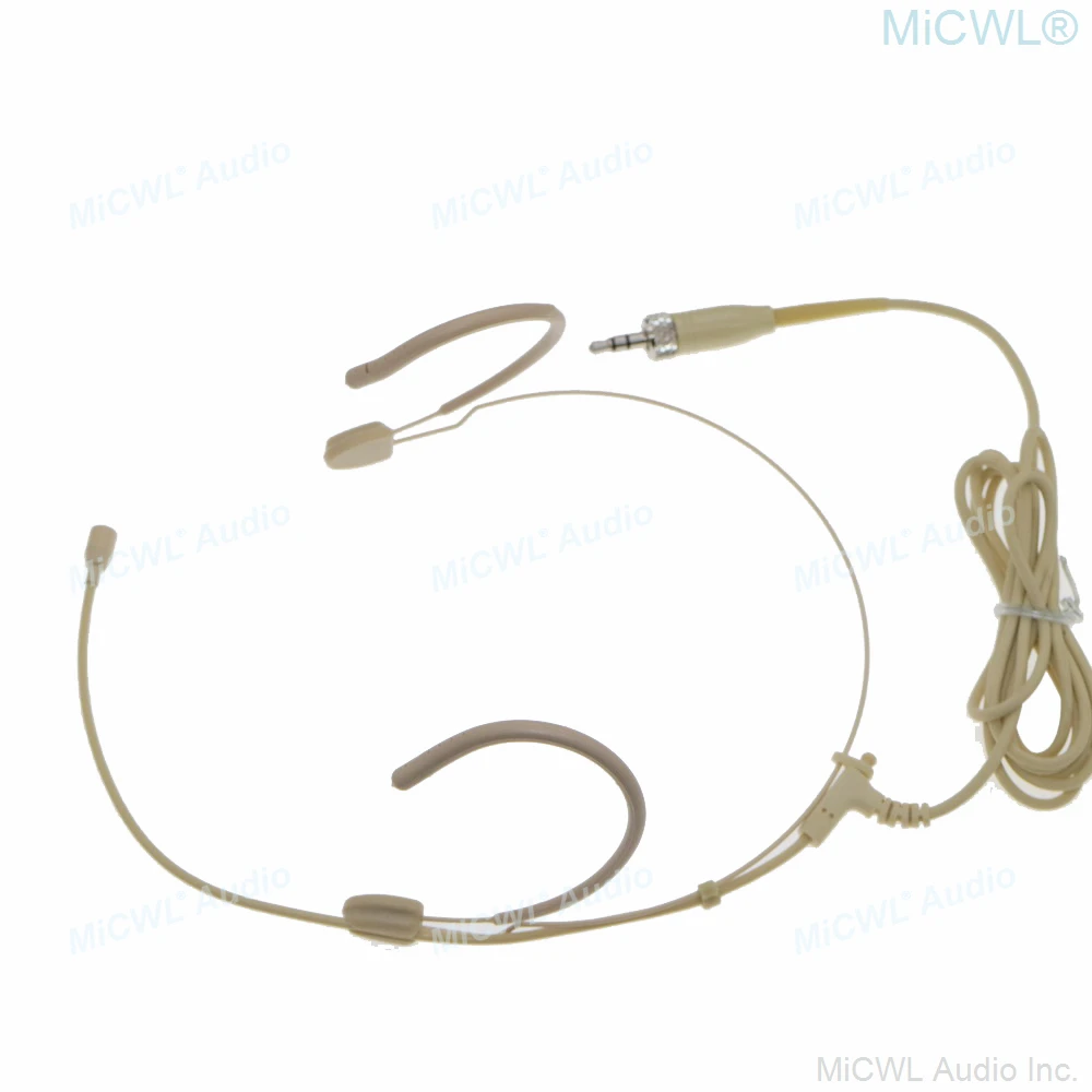 AVX28 Omnidirectional Double Ear Hook Headset Microphone For EW Evolution AGX XS EW Digital 6000 9000 Wireless 3.5mm Lock
