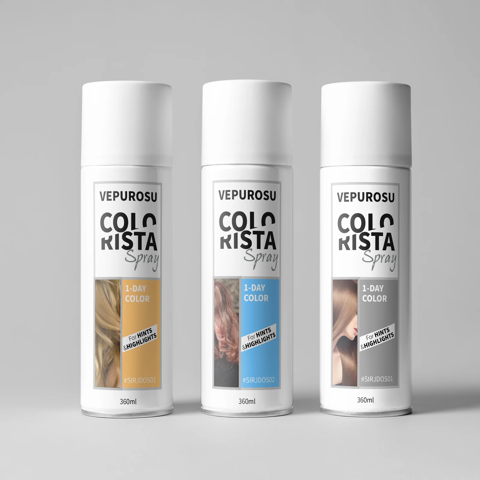 Custom Liquid Temporary Hair Dye Cream Unisex Instant Cover up Hair Root Concealer Spray in White Silver Blond Grey Free Sample