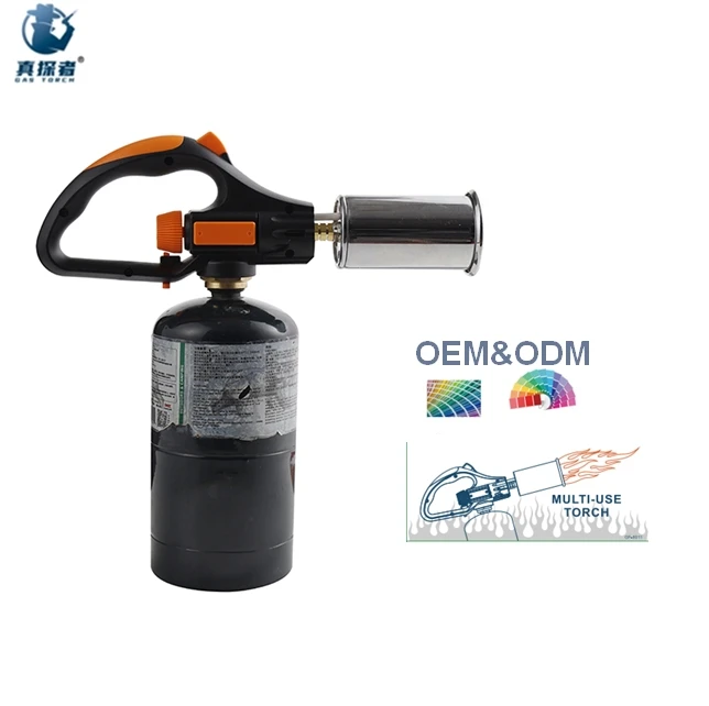 GF-8011 piezo ignition soldering butane burner gas torch lighter refillable for outdoor