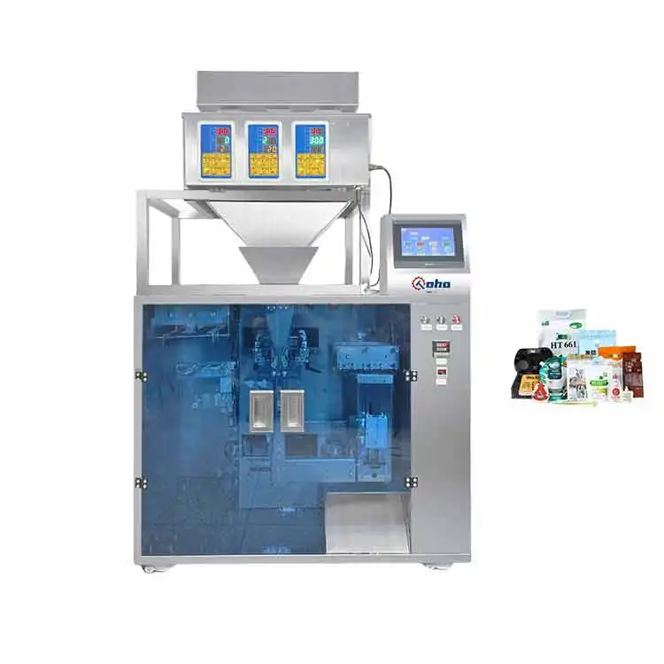 CohoMachine Automatic Granule Nuts Weigher Weighing Stand Up Pouch Packing Doypack Premade Bag Multi-Function Packaging Machines