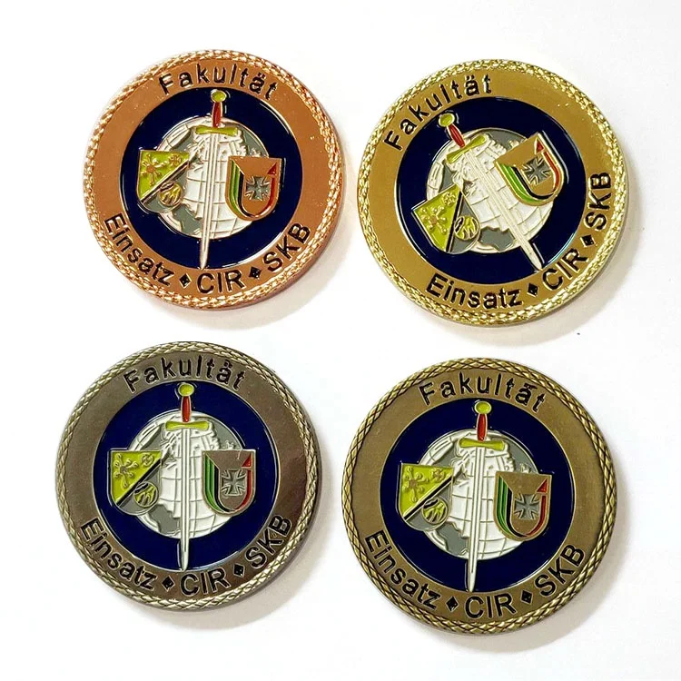 Заводская поставка недорогая цена металлическая монета на заказ старая Золотая 3D логотип игровая