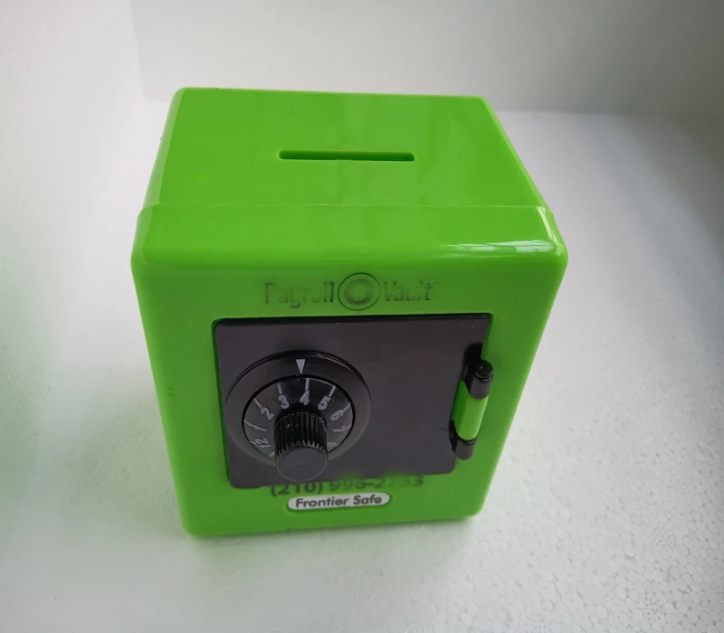 Wholesale Colorful Kids Saving Coins metal Money Box with code lock Safe Combination  plastic Lock Money Box