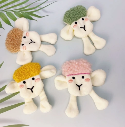 Cute cartoon doll Lamb brooch towel scarf Gloves accessories Clothes bags shoes decorative accessories
