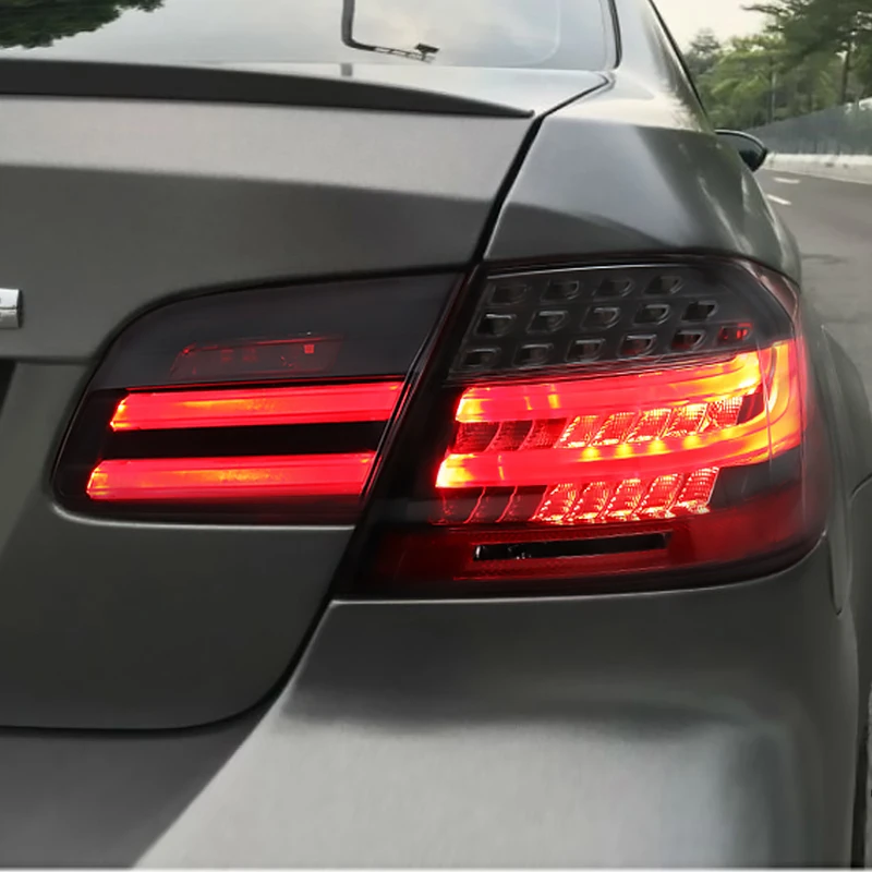 1 комплект, светодиодная задняя Дымчатая черная лампа для BMW E92 E93, задняя фара в сборе для автомобилей 2007-2009 года
