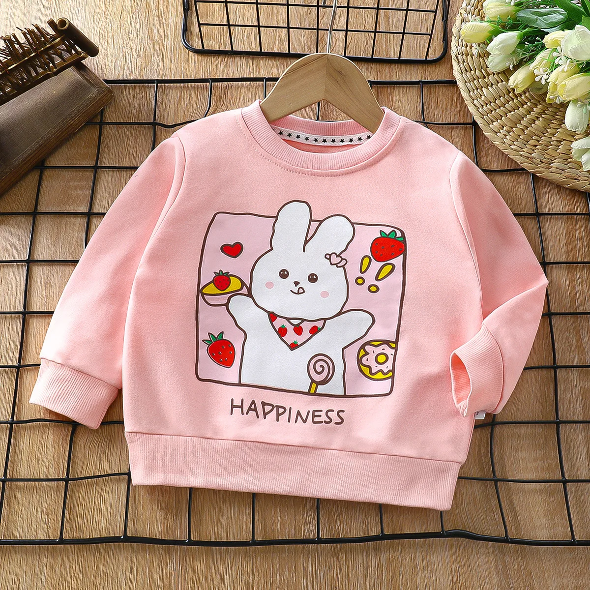cotton kids thicken rainbow hoodies shirts children pajama print dinosaur animals suit shirts children sweater pajamas