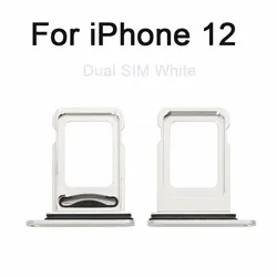 Single Dual Sim Card Tray for iPhone 11 12 13 14 pro max Mini Sim Card Solt S21 Note 20 Mobile Phone Sim Card Tray Replacement