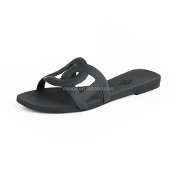 Новейшие женские тапочки на заказ, обувь из ПВХ, сандалии Aloha, женские тапочки на плоской подошве, шлепанцы-желе One Tong