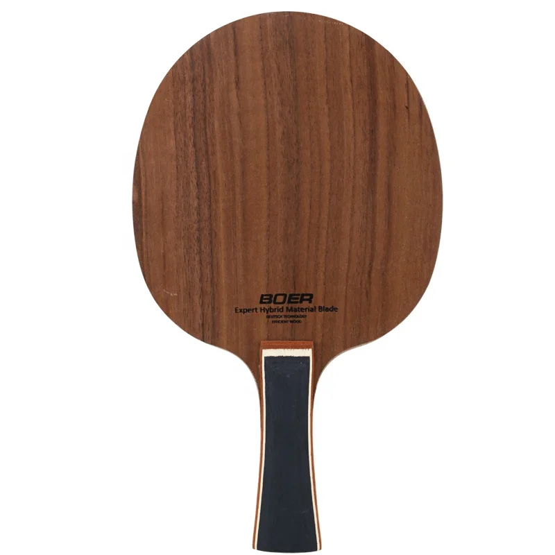 Custom Classic Pine Wood Pingpong Bat Yellow Rose Table Tennis Blade