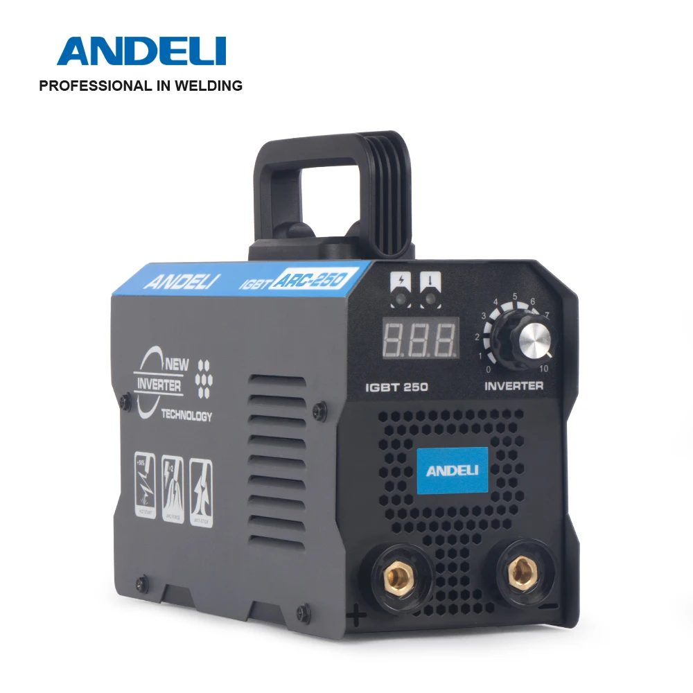 ANDELI портативный мини для дуговой сварки под флюсом ARC-250mini IGBT инвертор постоянного тока сварочных работ с мини-дуговой сварочный