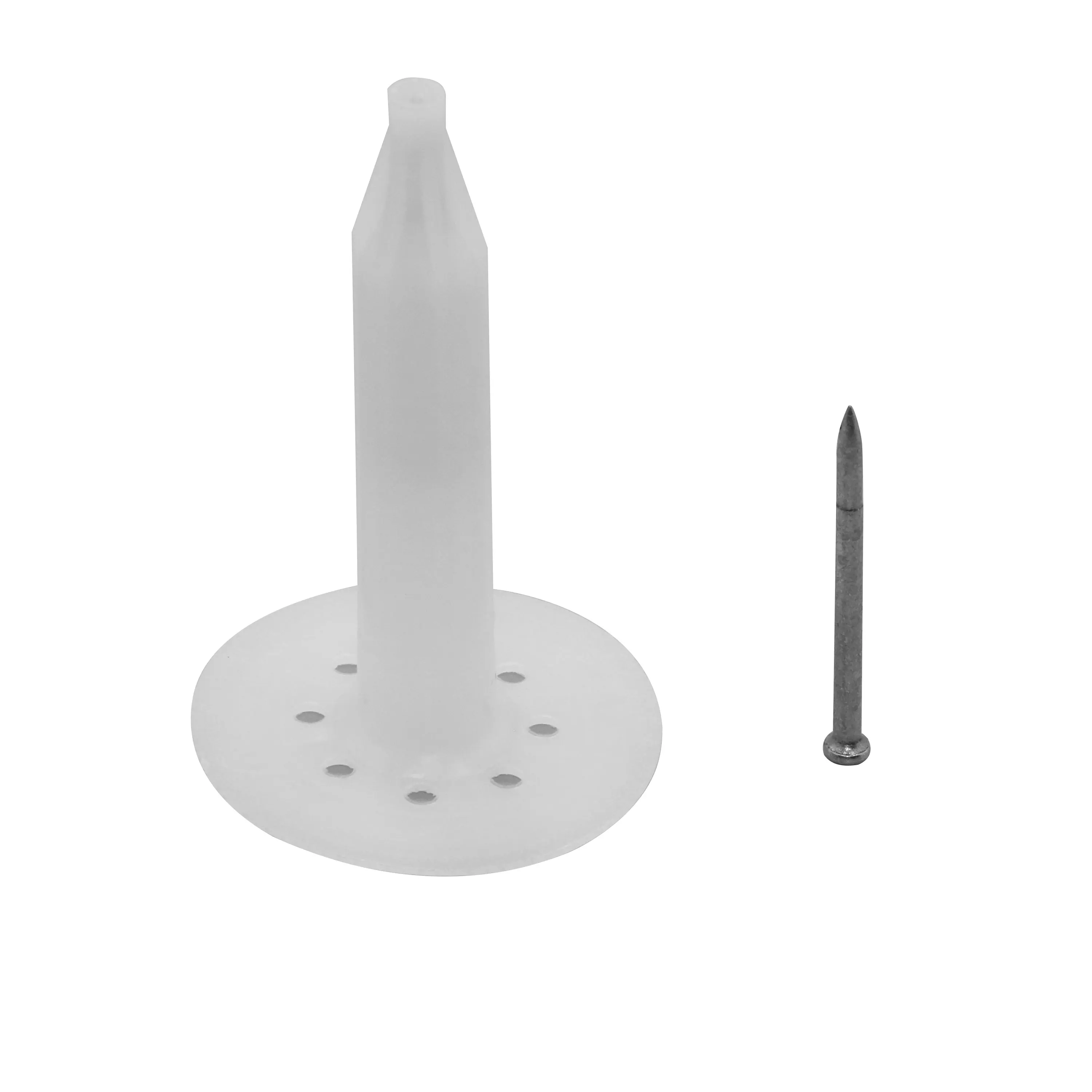 Gas Nailer Plastic Insulation Fasteners For Fixing Mineral Wool And Eps Boards