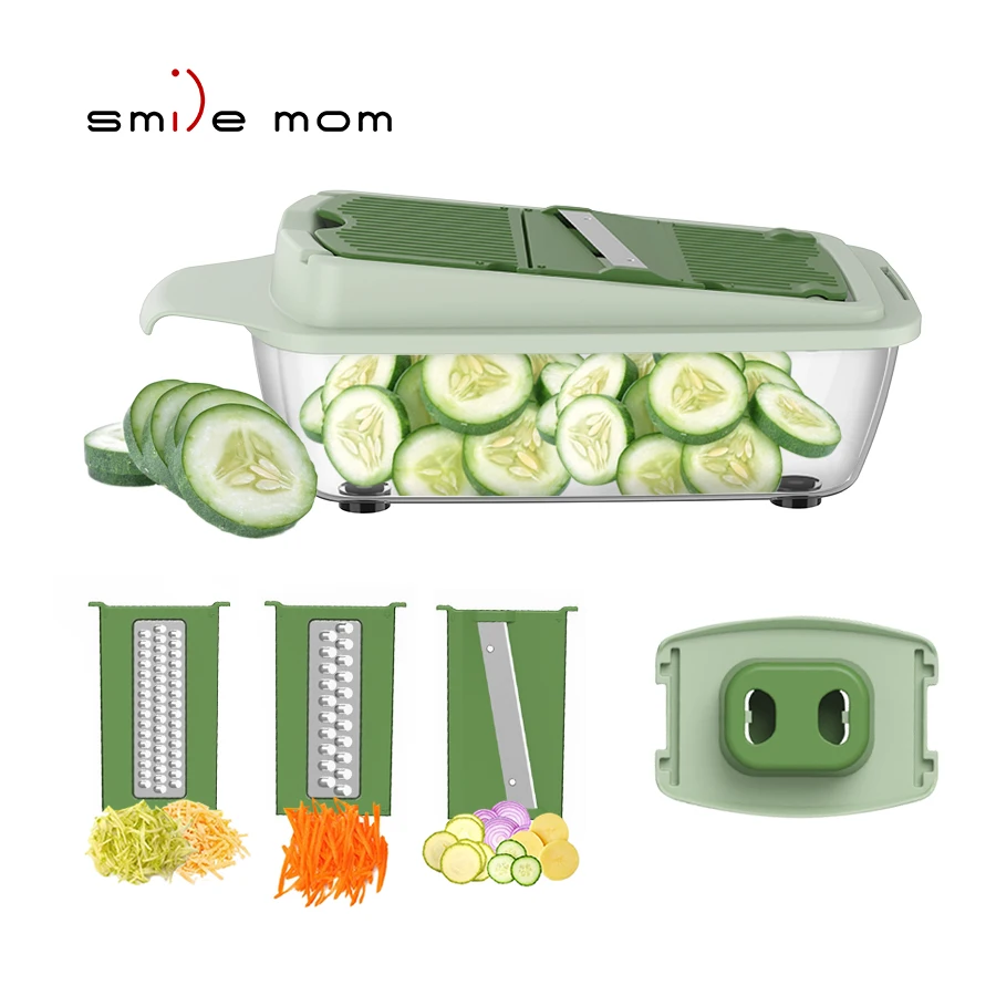 Multifunctional Manual Vegetable Chopper Handheld Press Cutter & Slicer for Onion Potato Other Fruits & Vegetables