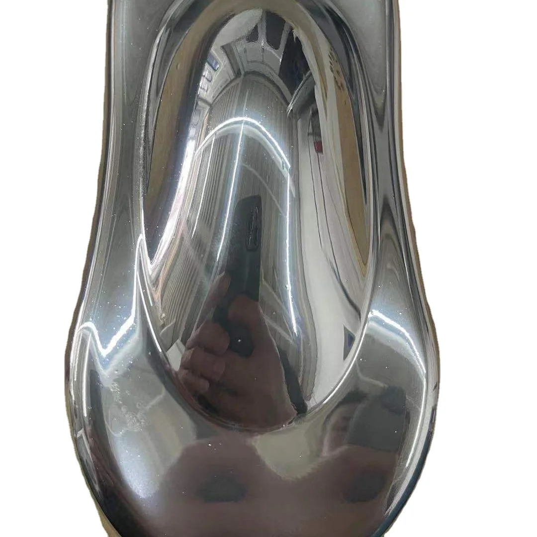 Mirror chrome paint spray with  a regular gun silver chrome paint colorful chrome paint C2