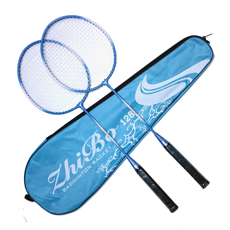 Wholesale 2 sets of alloy feather racket popular offensive badminton rackets