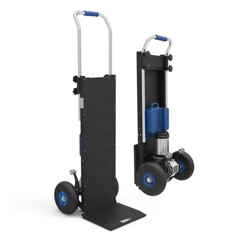 Aluminium Electric Stair Climber Dolly Battery Powered Stainless Steel Trolley Electric Transformer Hand Truck