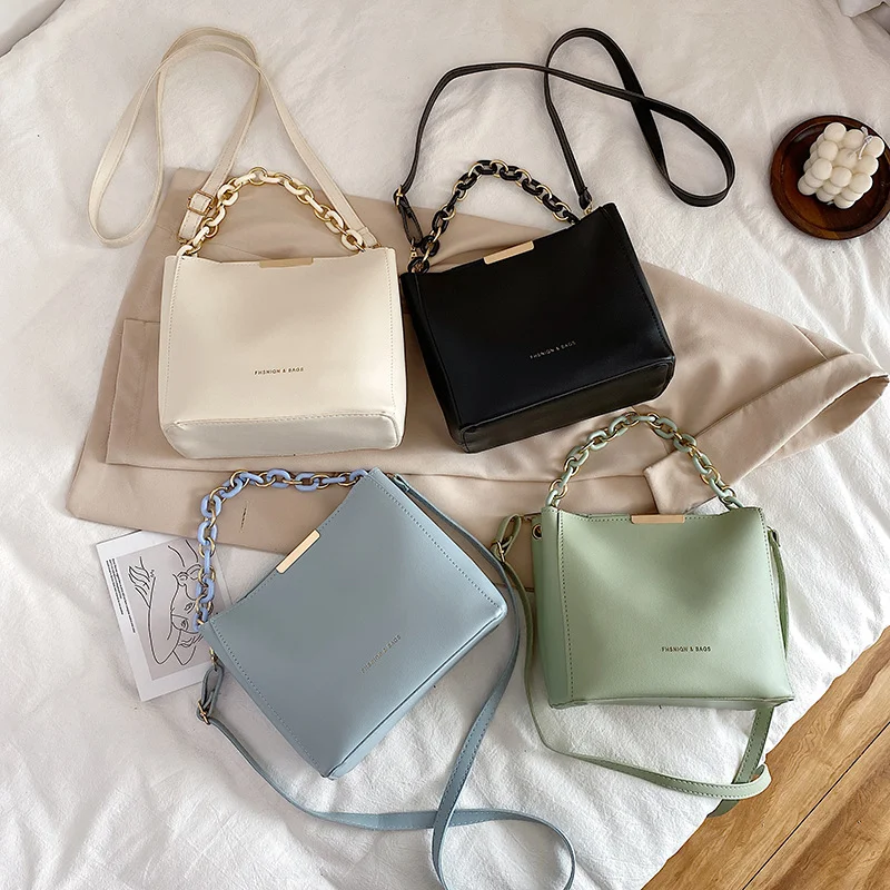 2022 wholesale female bag single shoulder bucket bag female bag PU fashion handbags