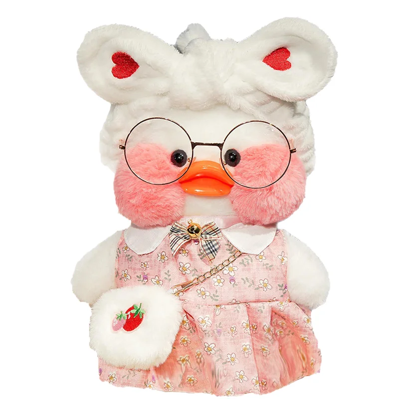 Factory Price 30cm LaLafanfan Stuffed Cute Soft Duck Doll Hyaluronic Acid Little Yellow Duck Plush Toy