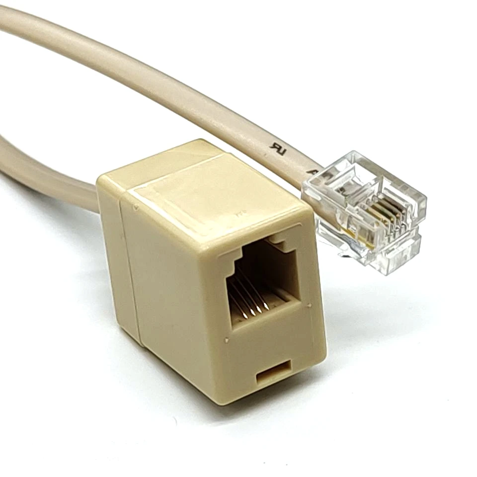 Прямая продажа с фабрики, кабель RJ11 6p4c «штырь-гнездо», rj11/rj12, Кабель-адаптер, удлинитель