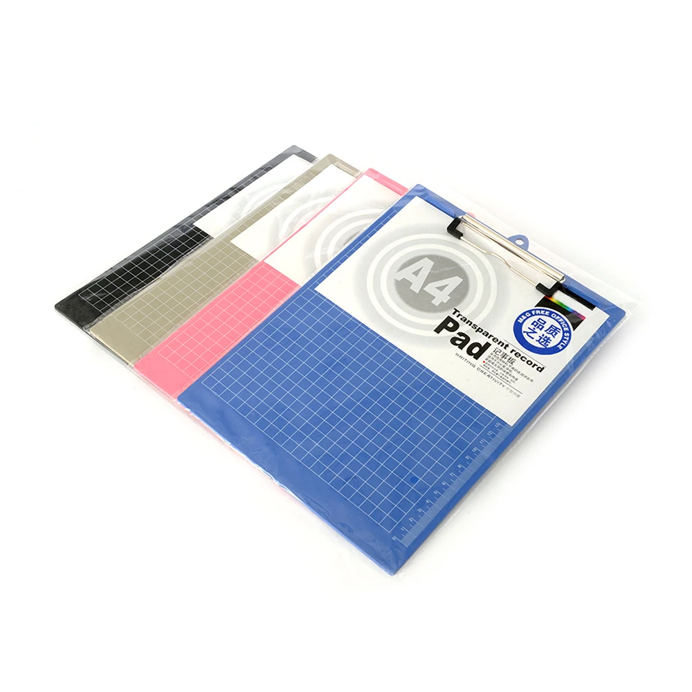 Superior Quality A4 Size Hanging Plastic Clipboard With Printed Scale