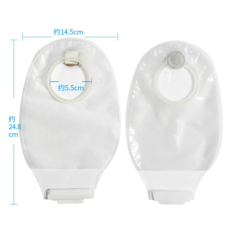 New Product 55mm Transparent Bolsa De Colostomia Colostomy Bags Two Pieces
