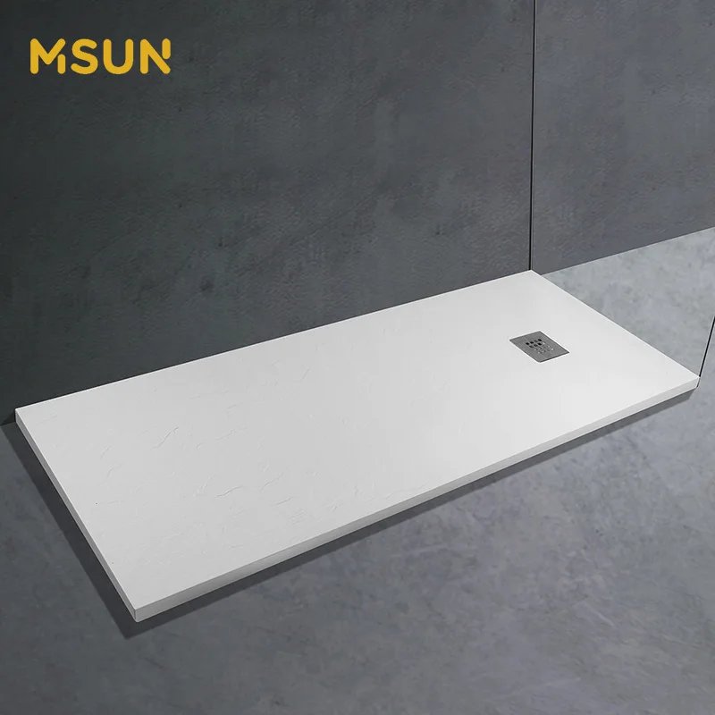 Shower Room Anti-Slip Easy Clean White Matte Shower Tray Base
